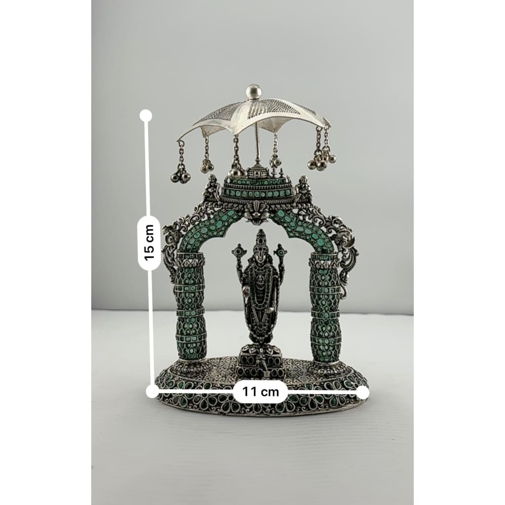 Oxisidised Heavy Silver Balaji Idol