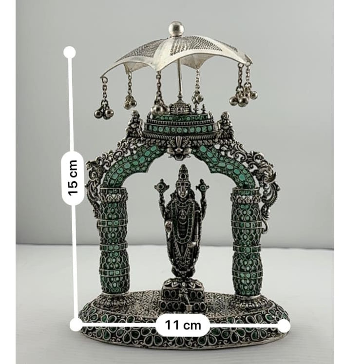 Oxisidised Heavy Silver Balaji Idol