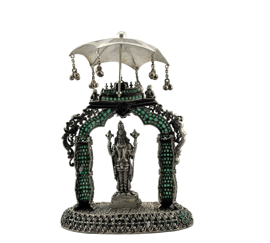 Oxisidised Heavy Silver Balaji Idol