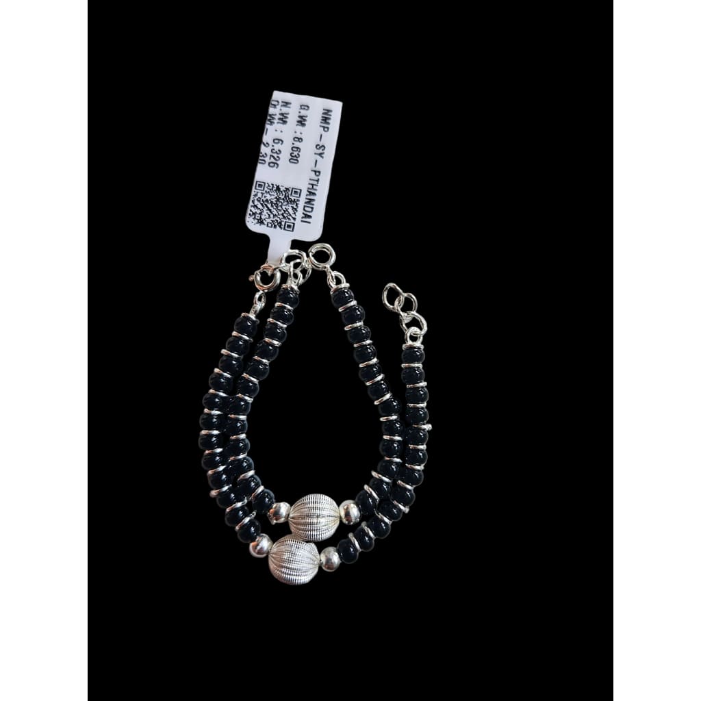 Pearl Sterling Silver Adjustable Nazariya Bracelet for Kids (0 – 1 years)