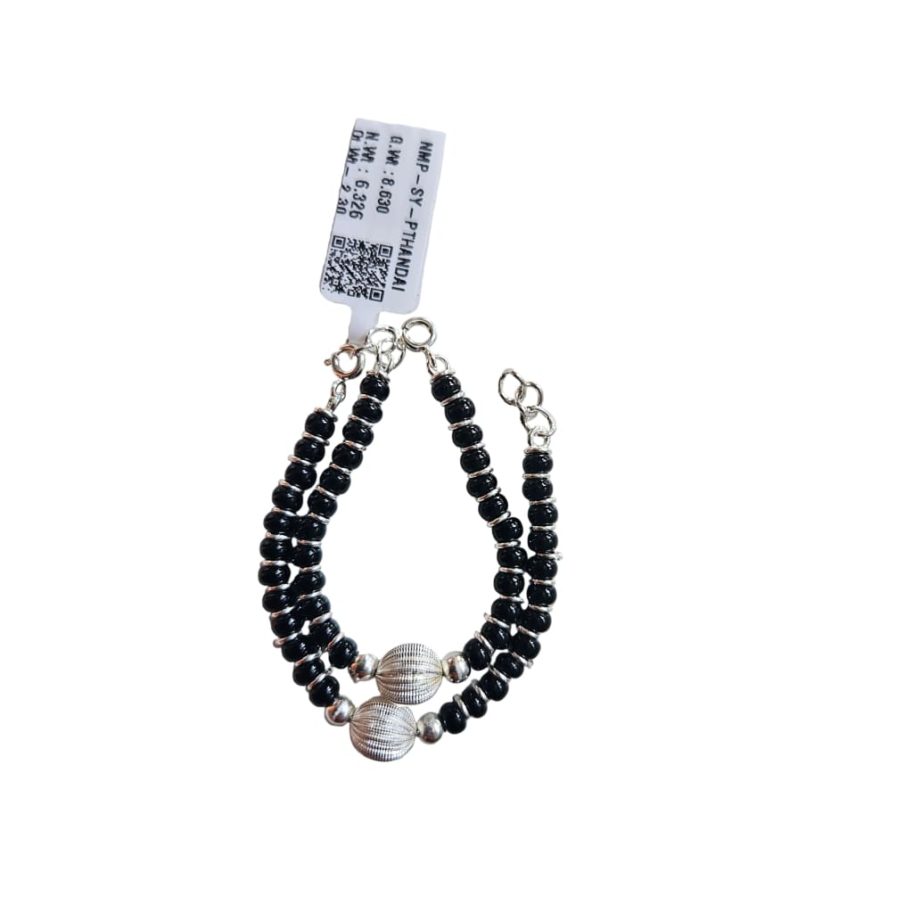 Pearl Sterling Silver Adjustable Nazariya Bracelet for Kids (0 – 1 years)