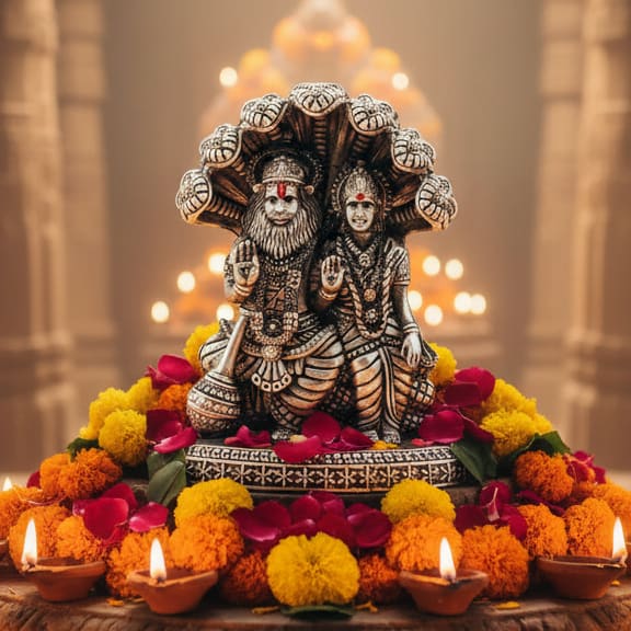 Pure silver (99.9 % pure silver)nNarasimha Lakshmi Murti