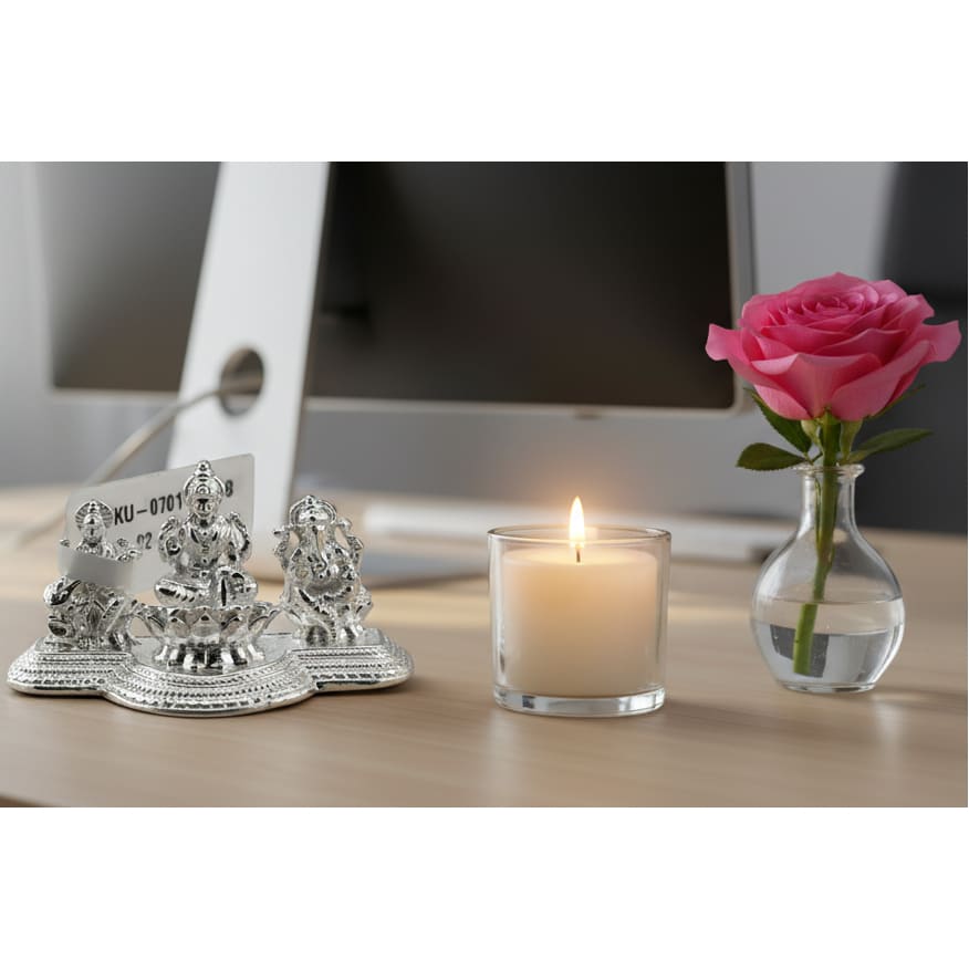 Pure Silver Laxmi Ganesh Saraswathi silver idol