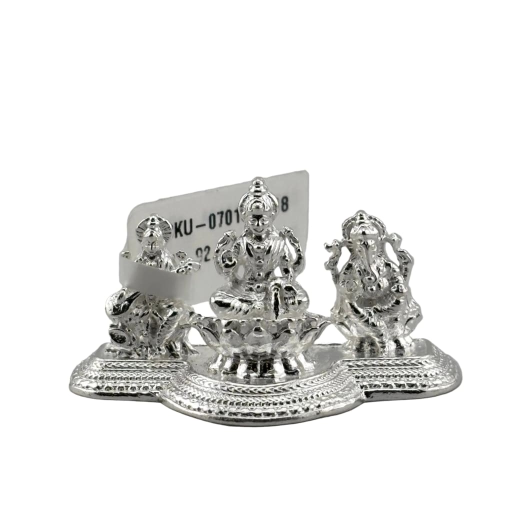 Pure Silver Laxmi Ganesh Saraswathi silver idol