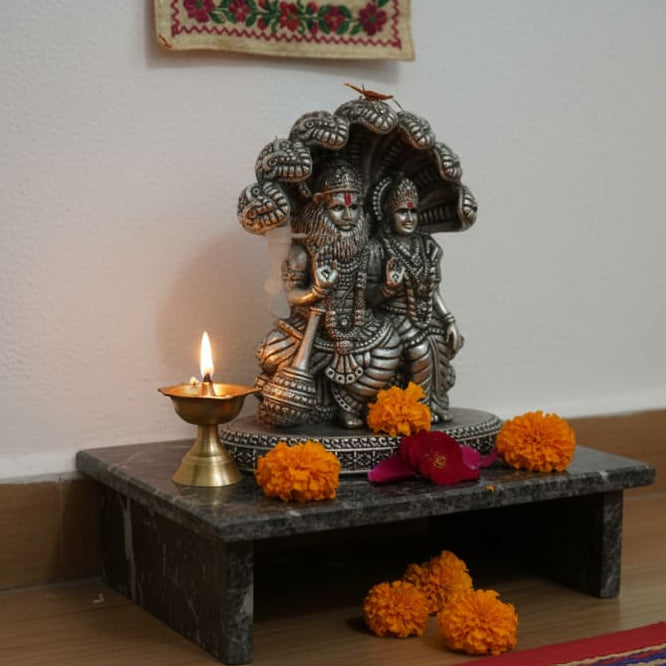 Pure Silver Laxmi Narasimha Idol, Silver Lakshmi Narasimha Murti