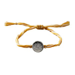 Pure Silver Lotus Charm Rakhi thread – Adjustable Sacred