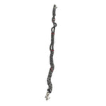 Red Accent Black Beaded Nazariya Anklet in 925 Sterling Silver