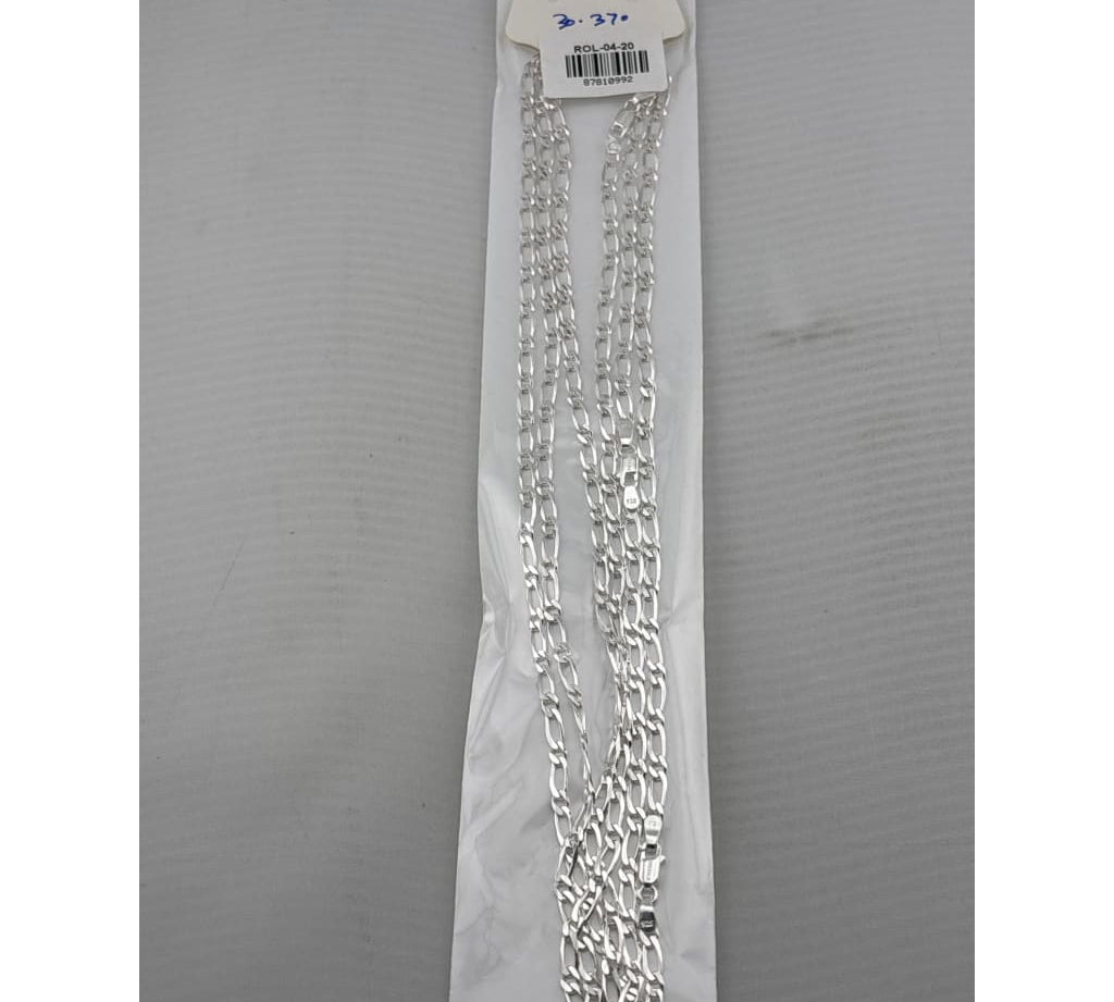 Rolo Silver Chain in 925 Sterling Silver | Round Link Belcher Chain Necklace