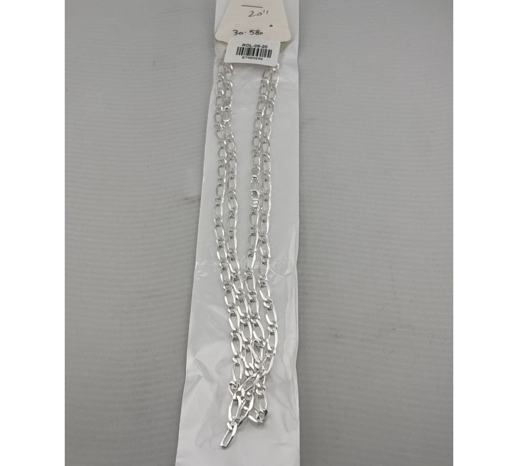 Rolo Silver Chain in 925 Sterling Silver | Round Link Belcher Chain Necklace