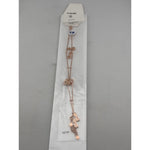 Rose Gold Evil Eye Anklet – Multi Charm Design – Adjustable Trendy Anklet – 10.60g