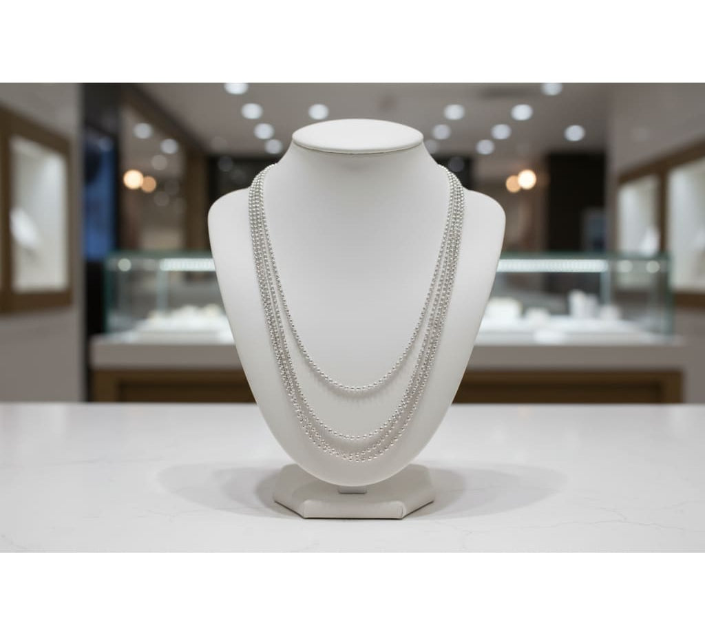 Round Bead Chain 925 Silver