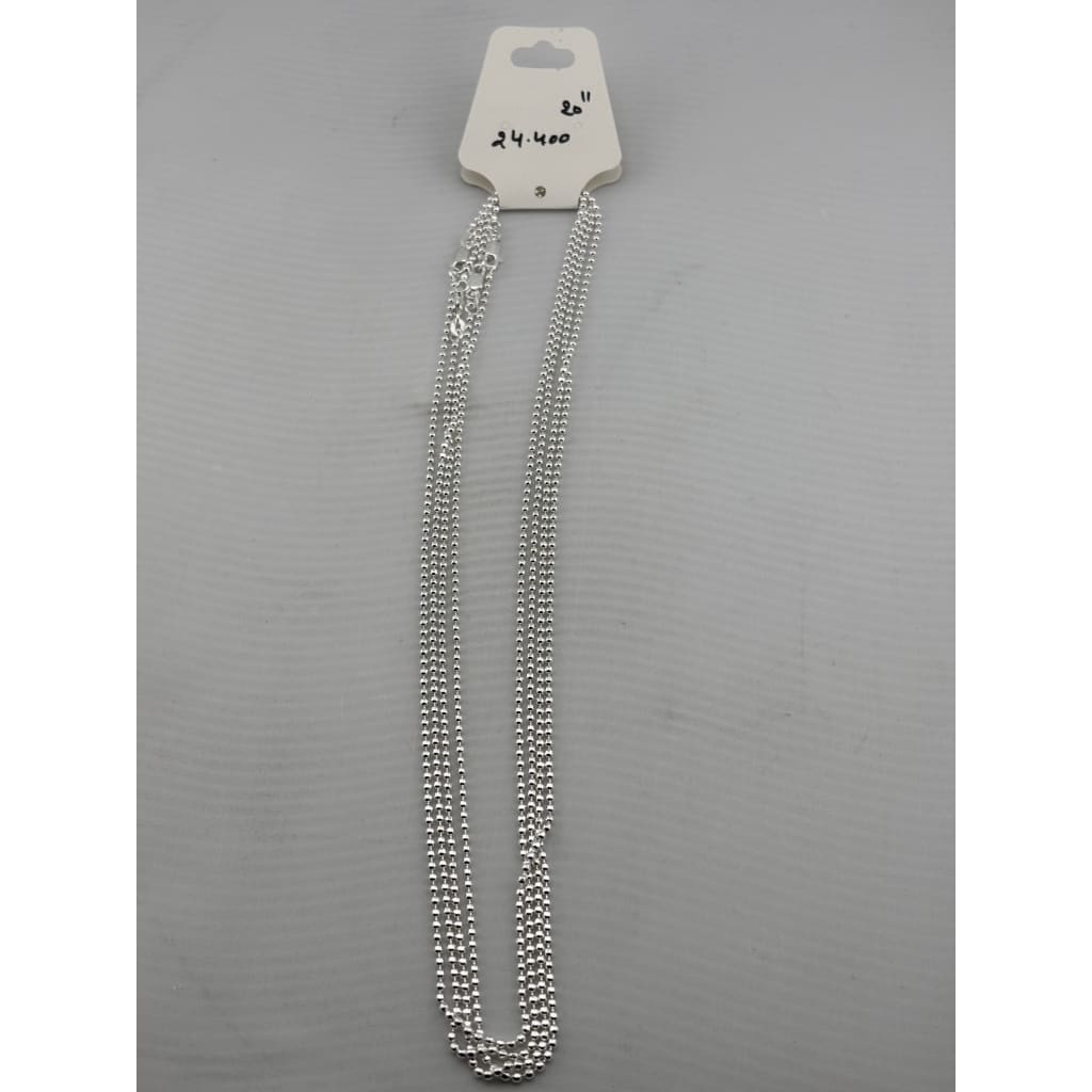 Round Bead Chain 925 Silver