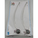 Royal Circle Kundan Silver Anklet – 99.9% Pure Silver – Multicolor Stones – Adjustable – 75g