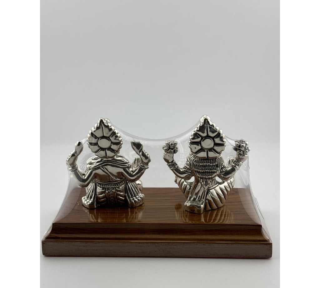 Silver 99.9% pure Laxmi Ganesh Idol (KA039) - Idol