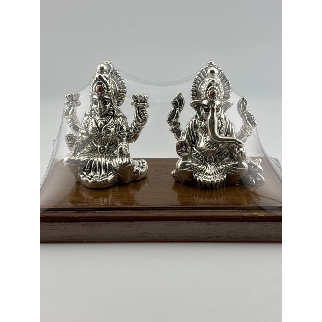 Silver 99.9% pure Laxmi Ganesh Idol (KB0S18) - Idol