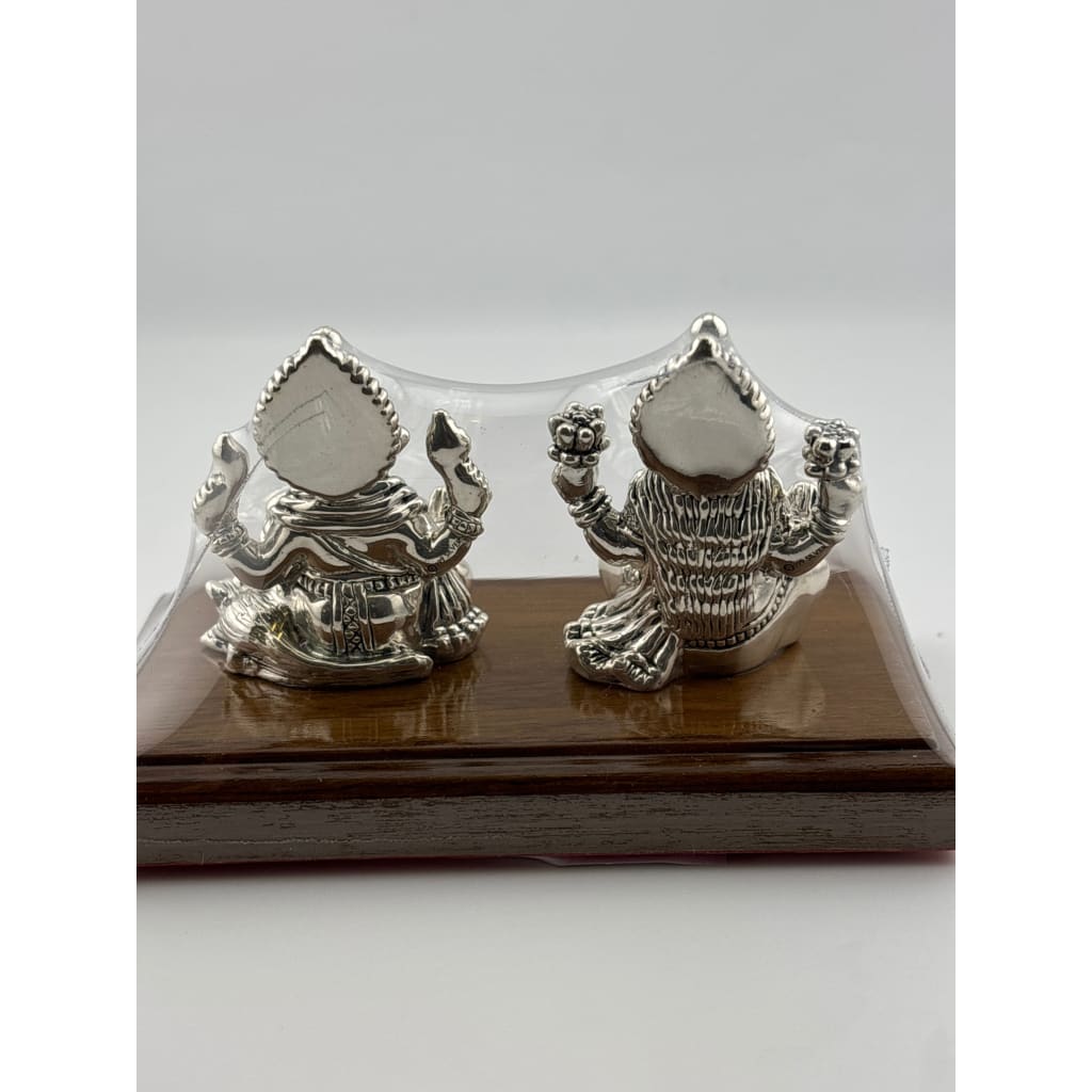 Silver 99.9% pure Laxmi Ganesh Idol (KB0S18) - Idol