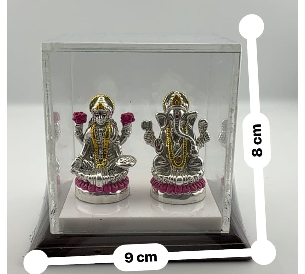 Silver 99.9% pure Laxmi Ganesh Idol (S040) - Idol