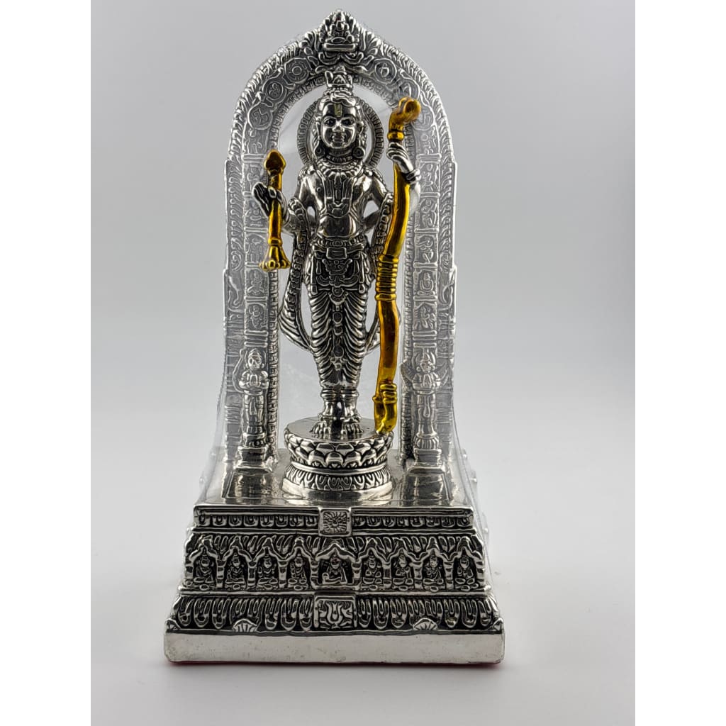 Silver 99.9% pure Ram Lala Idol with velvet box (KB1676) Large
