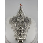 Silver 99.9% pure Ram Mandir (Temple) Idol with Velvet box