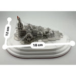 Silver 99.9% pure Ram Mandir (Temple) Idol with Velvet box