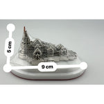 Silver 99.9% pure Ram Mandir (Temple) Idol with Velvet box