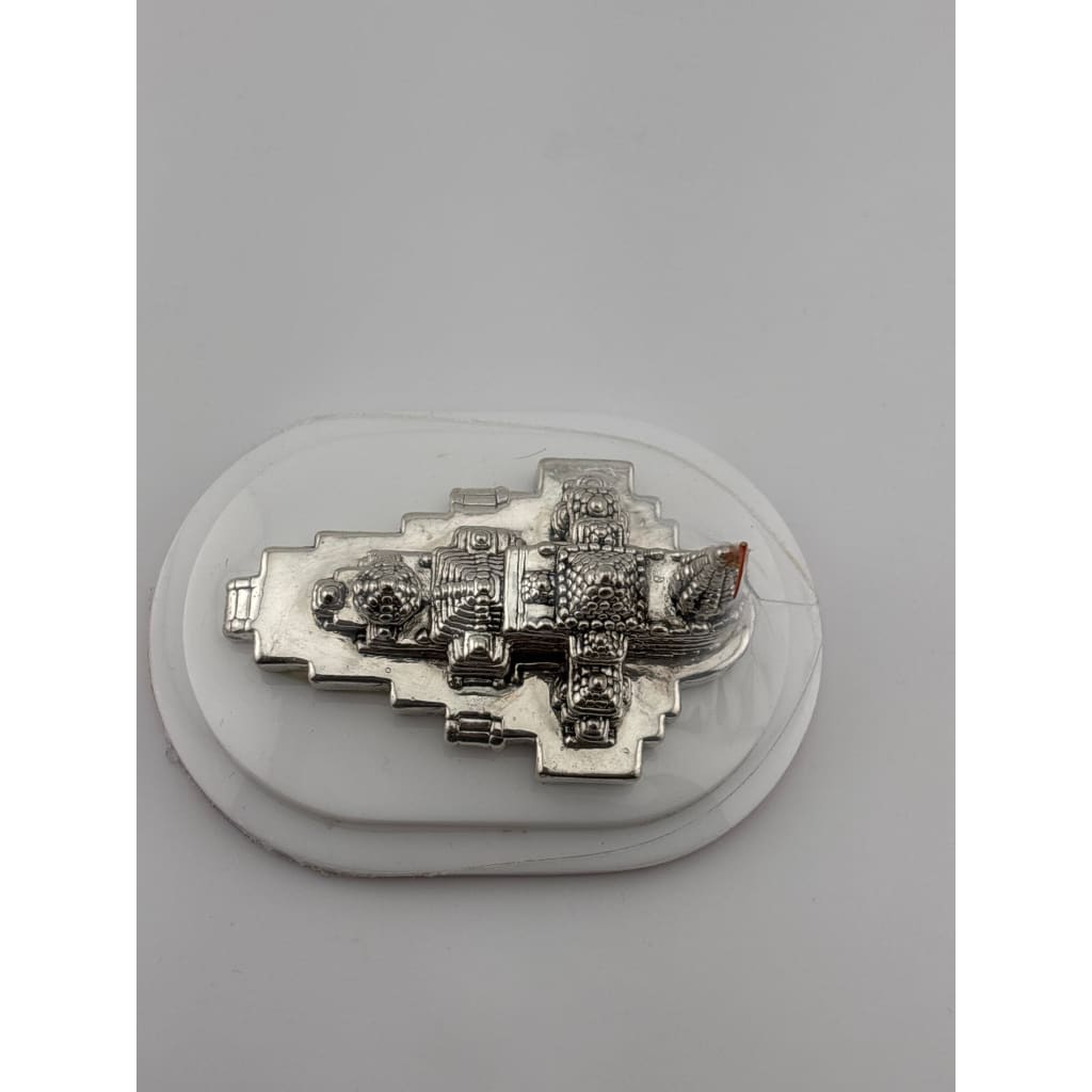 Silver 99.9% pure Ram Mandir (Temple) Idol with Velvet box