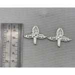 Silver Bilva Patra Pooja Piece Set of 2 (2g) – view 2