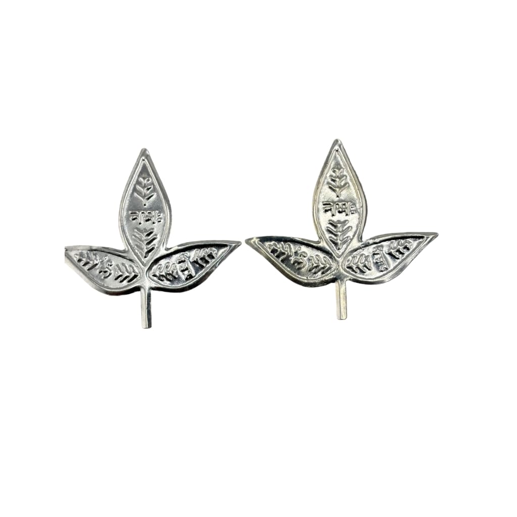 Silver Bilva Patra Pooja Piece Set of 2 (4.5g)