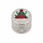 Silver Box Oval Laxmi Enamel Handcrafted (21.10g) – view 2