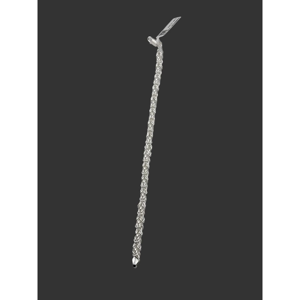 Silver Byzantine Link Bracelet 925 – Intricate Woven Chain Design