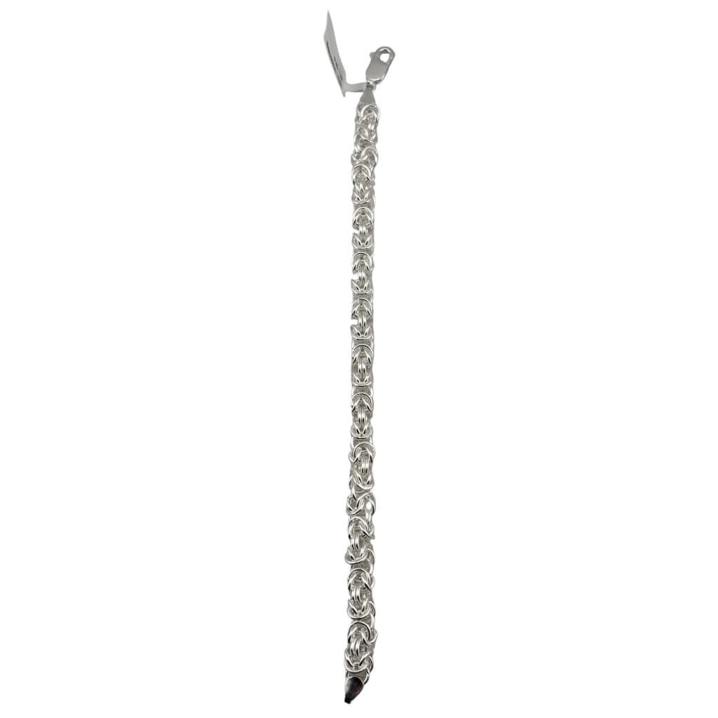Silver Byzantine Link Bracelet 925 – Intricate Woven Chain Design