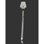 Silver Curb Link Bracelet 925 – Flat Chain | 10mm - 8.5