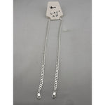 Silver Curb Link Bracelet 925 – Flat Chain