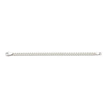 Silver Curb Link Bracelet 925 – Flat Chain | 4mm - 8.5
