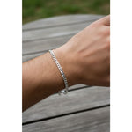 Silver Curb Link Bracelet 925 – Flat Chain