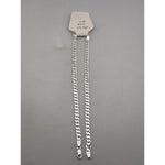 Silver Curb Link Bracelet 925 – Flat Chain