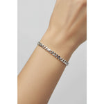 Silver Curb Link Bracelet 925 – Flat Chain