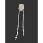 Silver Curb Link Bracelet 925 – Flat Chain