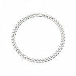 Silver Curb Link Bracelet 925 – Flat Chain | 8mm - Bracelets