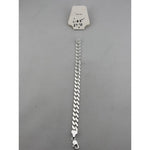 Silver Curb Link Bracelet 925 – Flat Chain