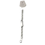 Silver Curb Link ID Bracelet 925 – Engravable Name Plate