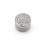 Silver Cylindrical Box Peacock Engraved Handcrafted (11.6g) – view 2