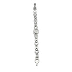 Silver Designer Bracelet 925 – Bold Chain with Center Plate