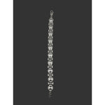 Silver Designer Link Bracelet 925 – Stone Studded Chain