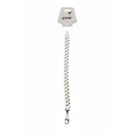 Silver Diamond Cut Curb Link Bracelet 925 – Faceted Flat Chain