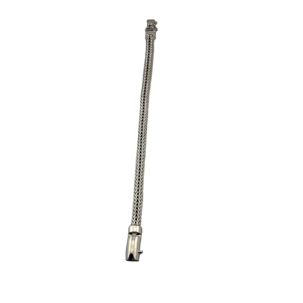 Silver Flat Wheat Link Bracelet 925 – Multi – Strand Spiga Chain | Sleek Finish | 9 Inch