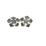 Silver Flower Pooja Piece Set of 2 Handcrafted (4.30g)