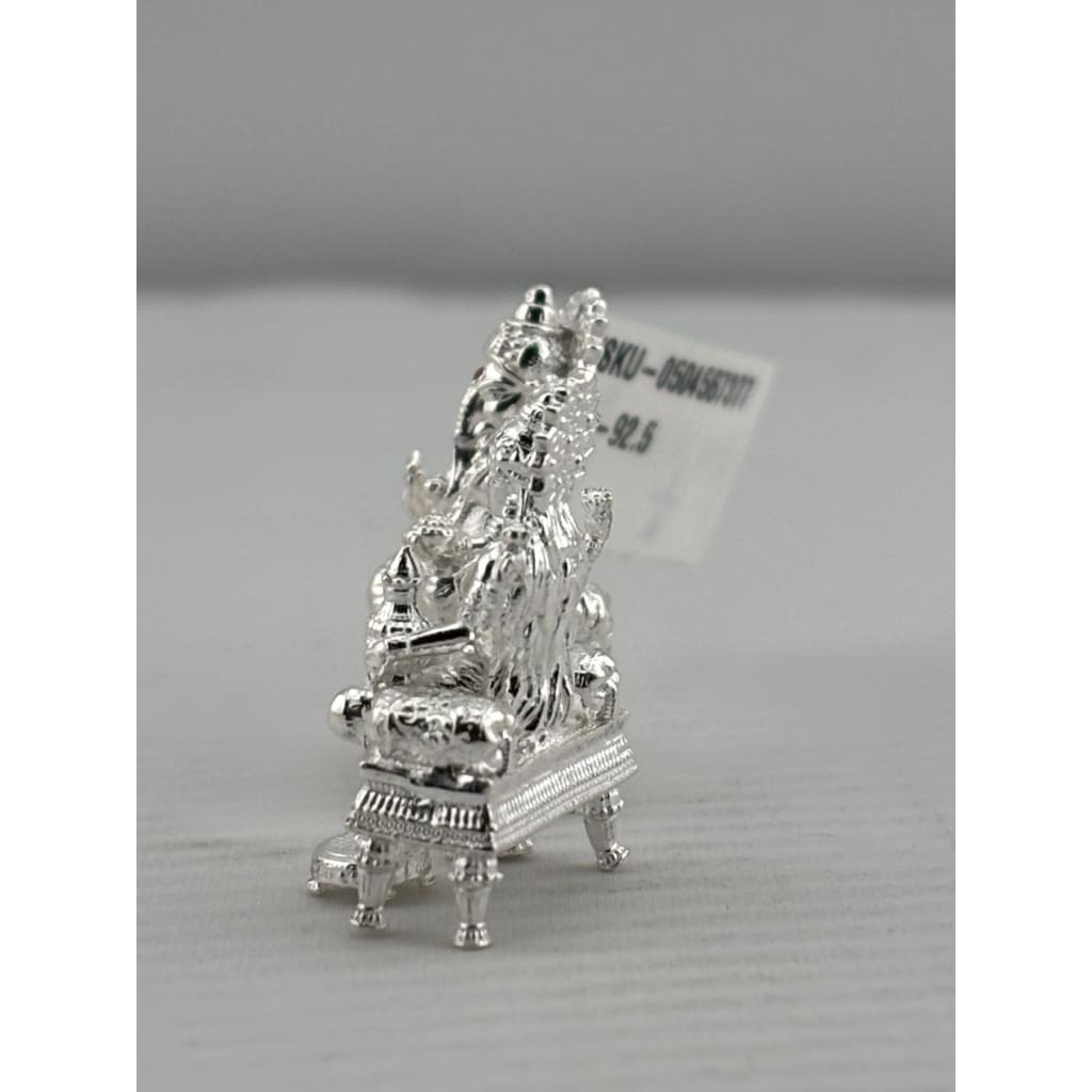 Silver Ganesh Lakshmi Idol 21gm – Spiritual Ganesh Lakshmi Murti for Temple Decor & Festivals