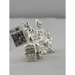Silver Ganesh Lakshmi Idol 21gm – Spiritual Ganesh Lakshmi Murti for Temple Decor & Festivals