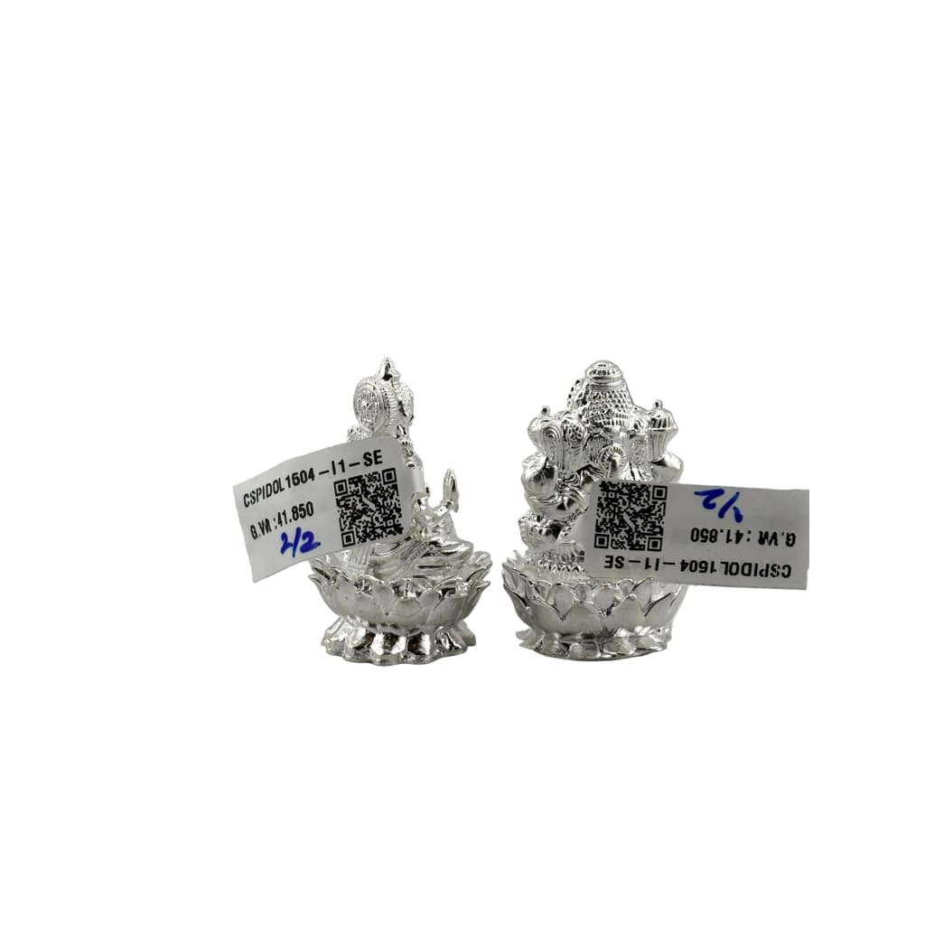 Silver Ganesh Lakshmi Idol 40gm each